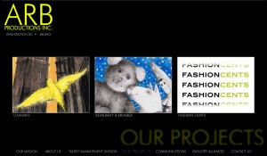 ARB Productions Interactive Website Design 1