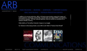 ARB Productions Interactive Website Design 3