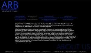 ARB Productions Interactive Website Design 4